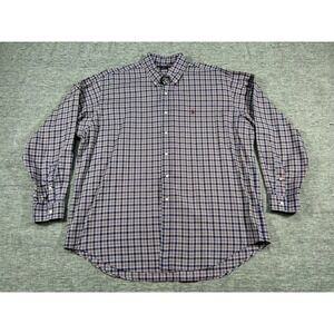 Ralph Lauren Blake Shirt Mens Extra Large Multi Color Plaid Long Sleeve Red Pony